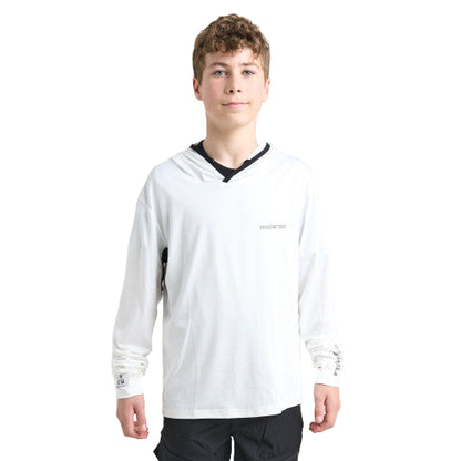 Rooster JUNIOR Hooded Quick Dry UVF 50+ Tech T-Shirt Long Sleeved
