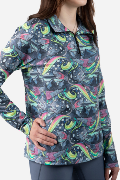 HaliBorealis Thermal 1/4 Zip Top