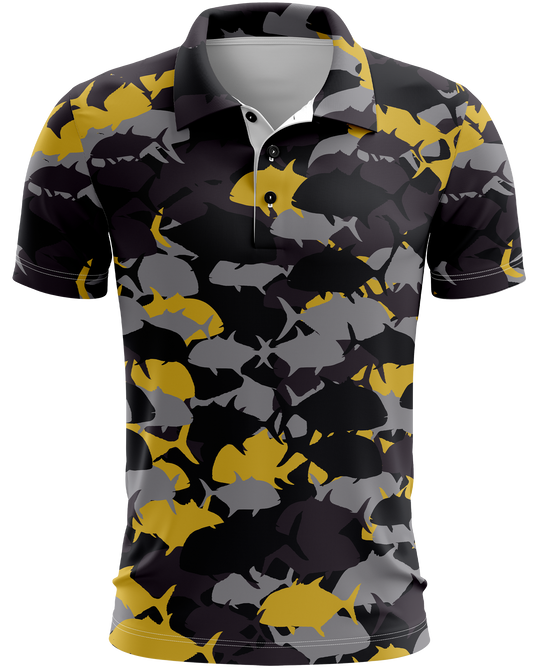Ulua Gold Camo Dri Fit Polo (Adult/Keiki)