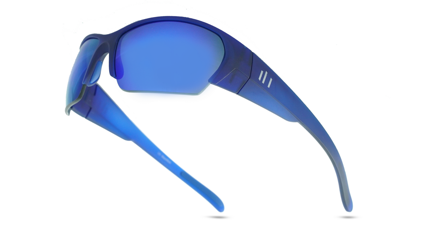 Muir | Matte Blue | Polarized Blue Flash Lens