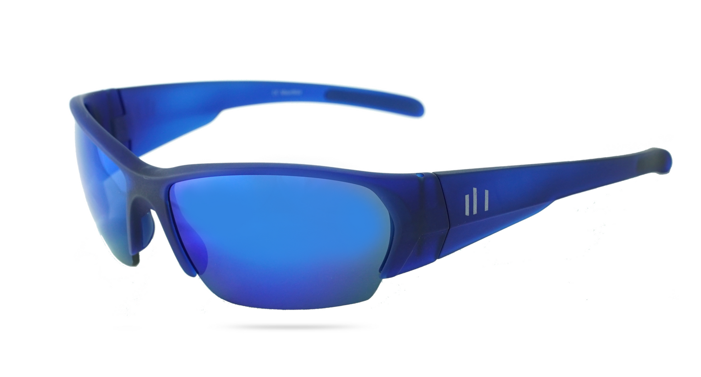 Muir | Matte Blue | Polarized Blue Flash Lens