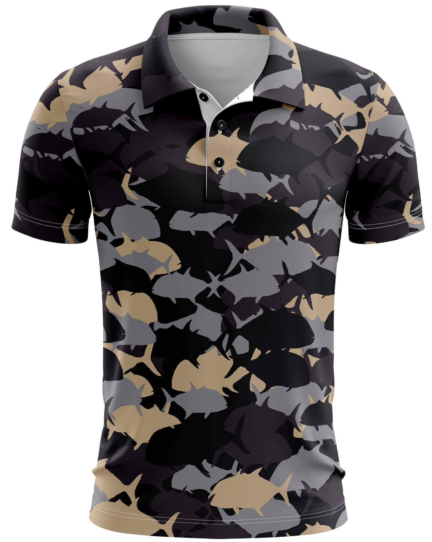 Ulua Khaki Camo Dri Fit Polo (Adult/Keiki)