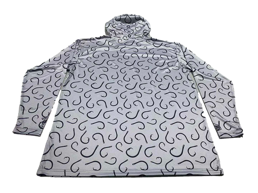 Hooked Gray Dri Fit Hoodie (Adult/Keiki)