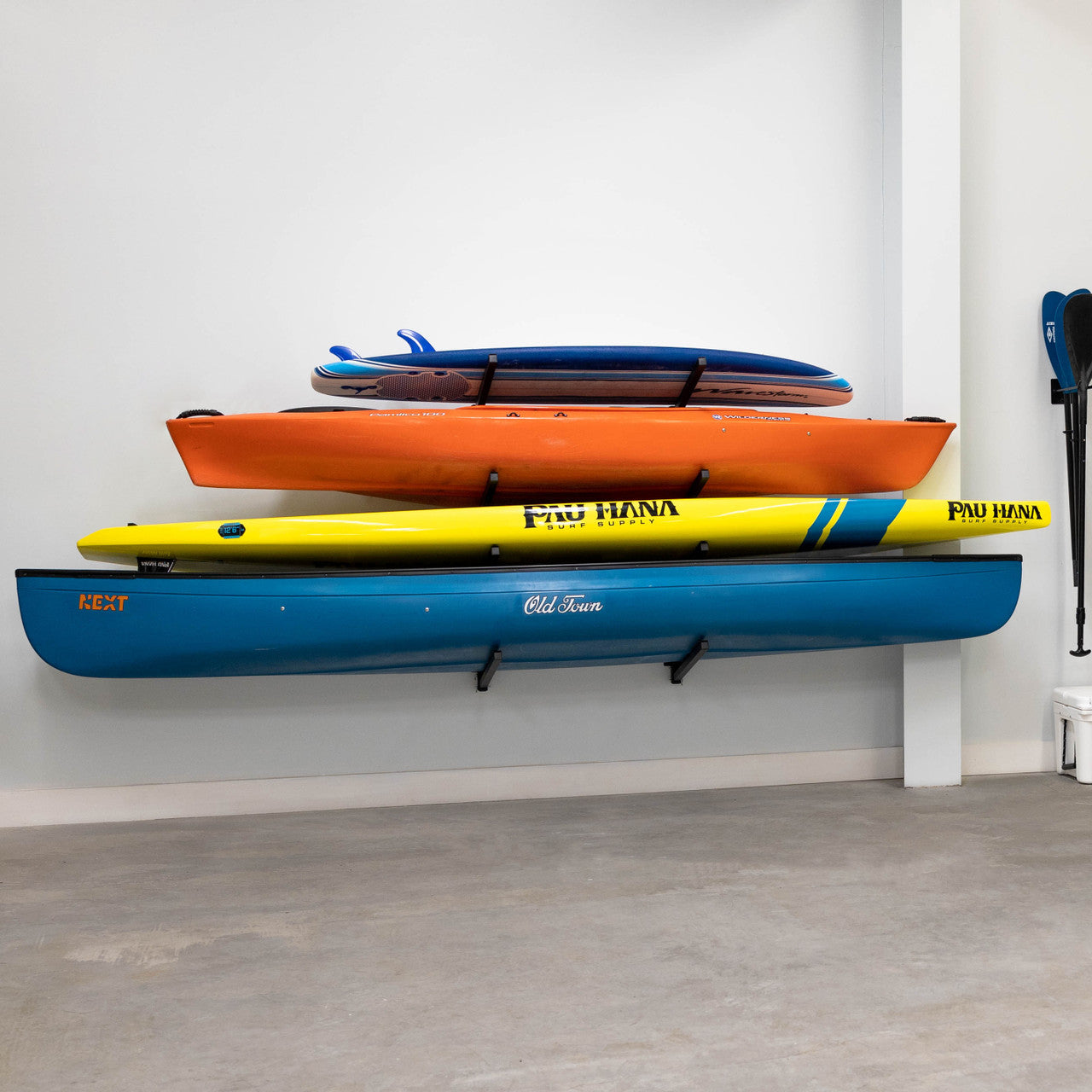 Indoor Wall Rack |  46 Inch Adjustable Height | Kayak & SUP