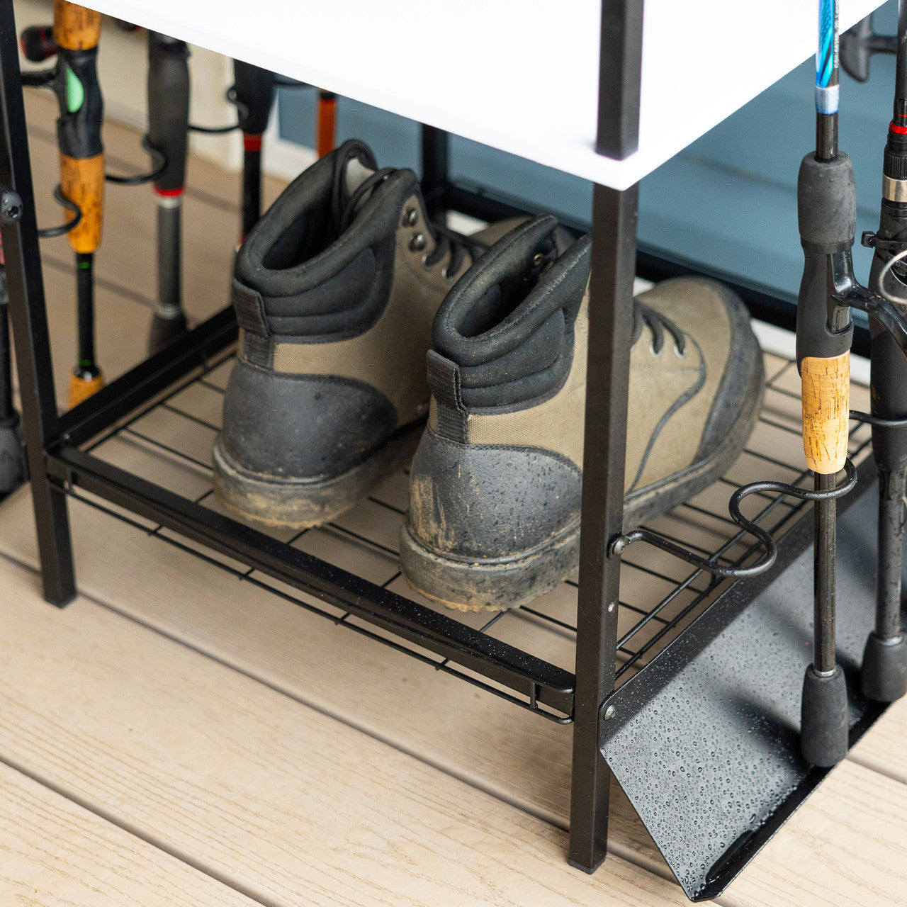 Tarpon Fishing Pole Stand | Holds up to 10 Rods