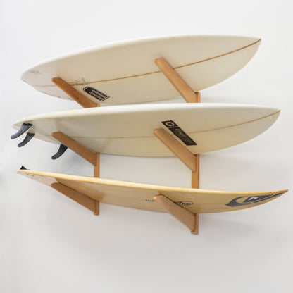 TidyTimber Surfboard Storage Wood Rack | Holds 3 Surfboards