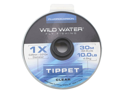 Wild Water Fly Fishing Fluorocarbon Tippet Spool 1X, 30m | SendIt Sailing