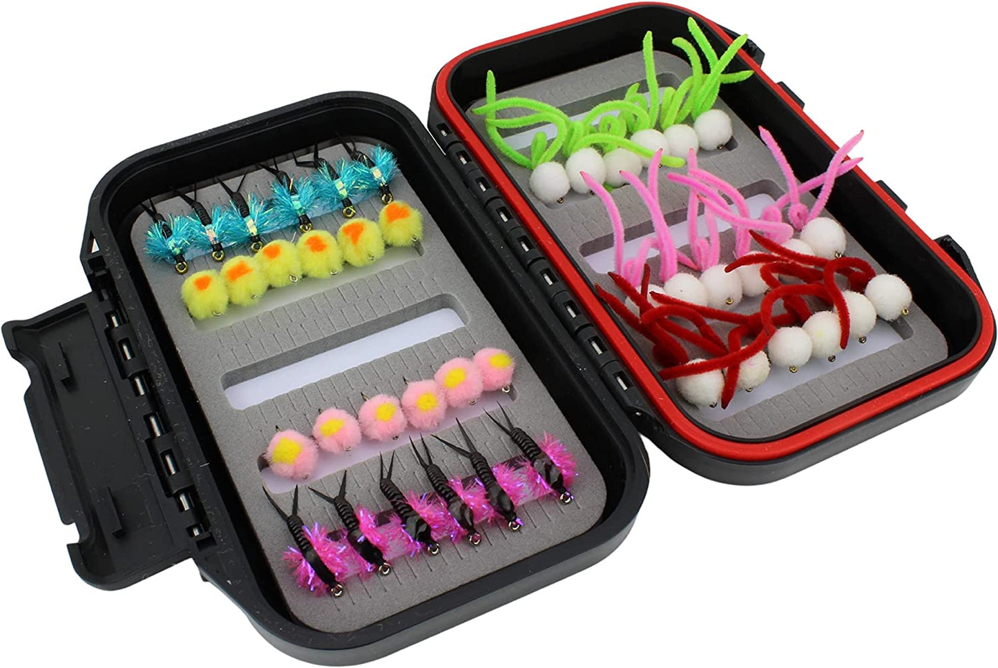 Wild Water Steelhead/Egg Fly Assortment, 42 Flies with Small Fly Box | SendIt Sailing