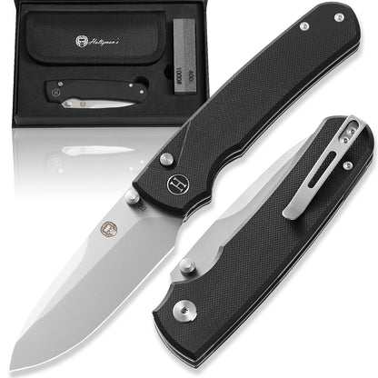 The Loyalist Folding Pocket Knife Giftset for Men and Women (Sand and Black)