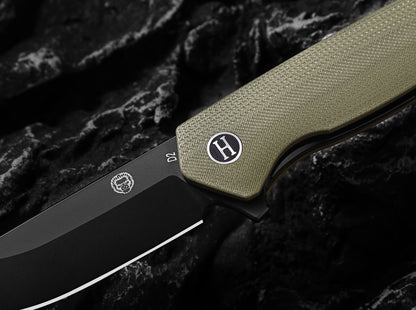 The Pathfinder Folding Pocket Knife Giftset for Men and Women (Green and Silver)