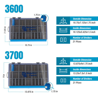 Reaction Tackle Ultra Elite Tackle Tray- Water Resistant with Single Clip Design - New