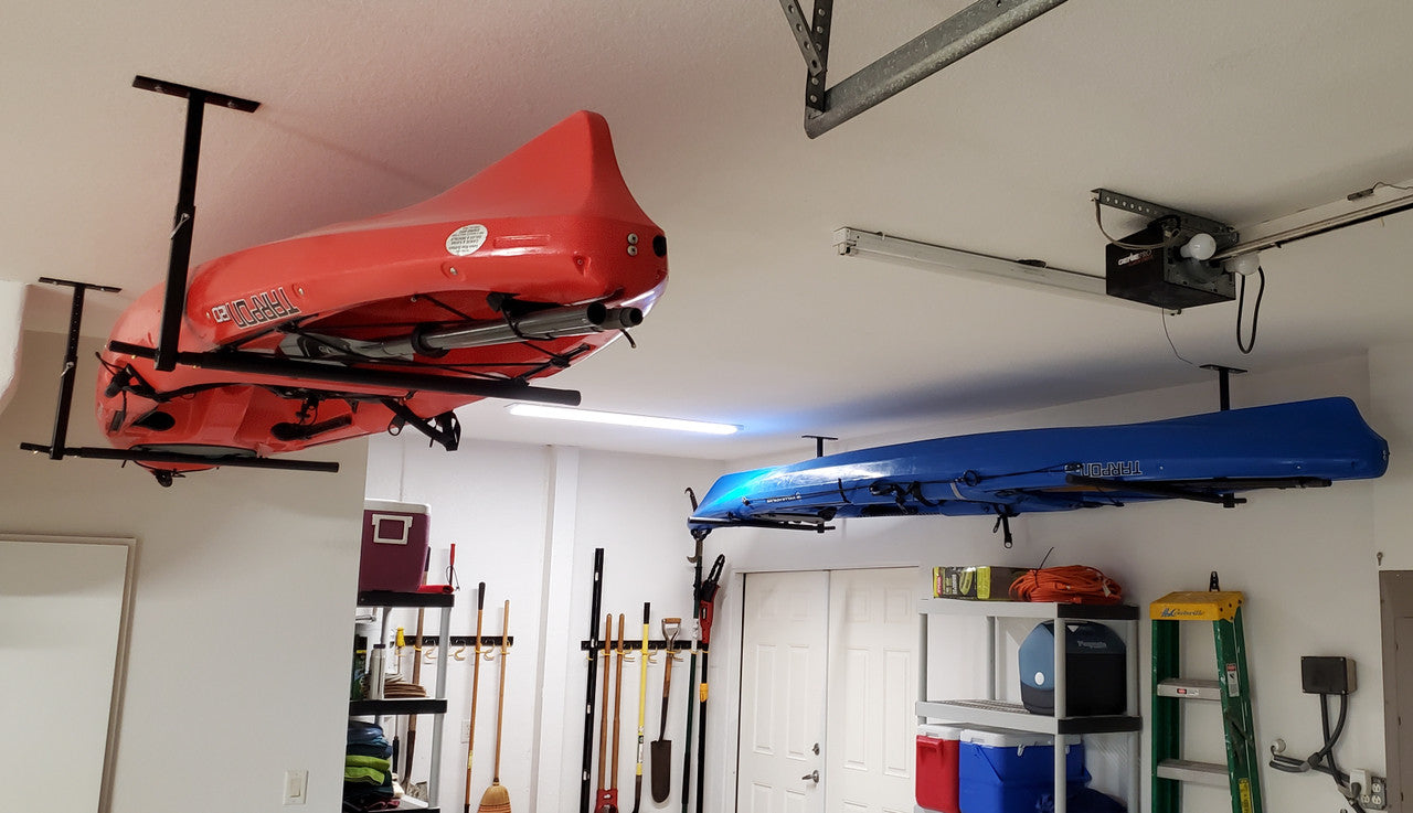 StoreYourBoard Hi-Port Kayak Ceiling Storage Rack - Thumbnail 2