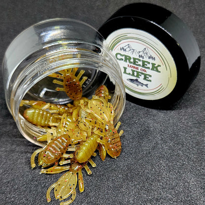 Jar of 1.3" Micro Creature Bait "The Anaconda Beaver"