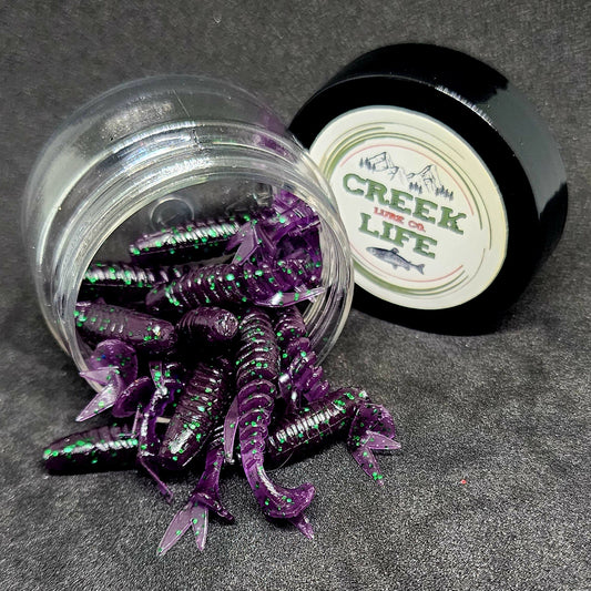Jar of 2" Inch Micro Swimbait "Tennessee Creek Shark"