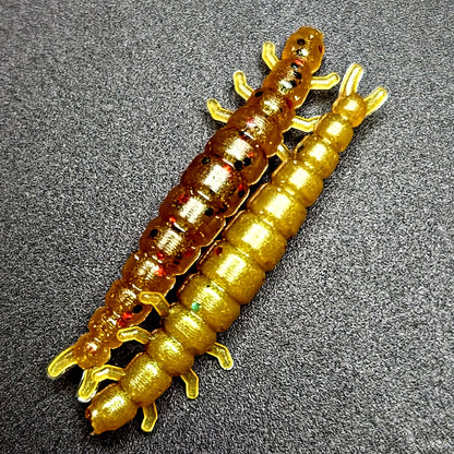Jar of 1.3" Caddis Fly Larvae "Stream Weaver"