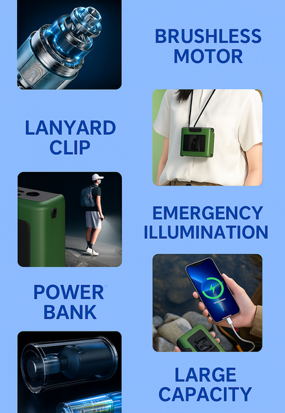 LITEGUEST Tactical Waist Clip Fan – Wearable Cooling for Outdoors