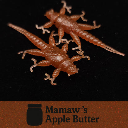 Jar of 1.5" Inch Stonefly Larvae "The Morelkin"