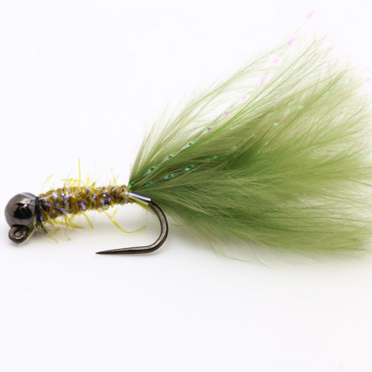 HazyFly Olive Crystal Bugger