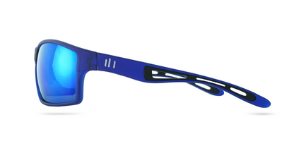 Denali | Matte Blue | Polarized Blue Flash Lens