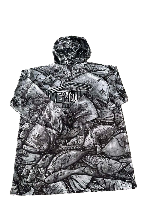 Hawaii Fish Camo Dri Fit Hoodie (Adult/Keiki)