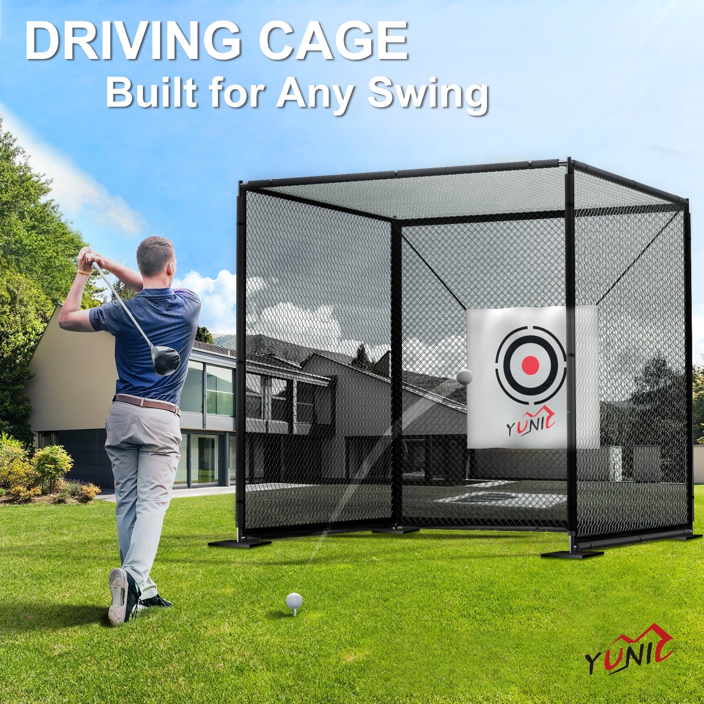 Golf Driving Practice Cage (Black)