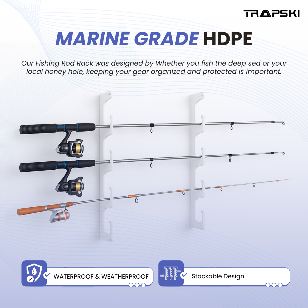 TRAPSKI Fishing Rod Rack - Thumbnail 3