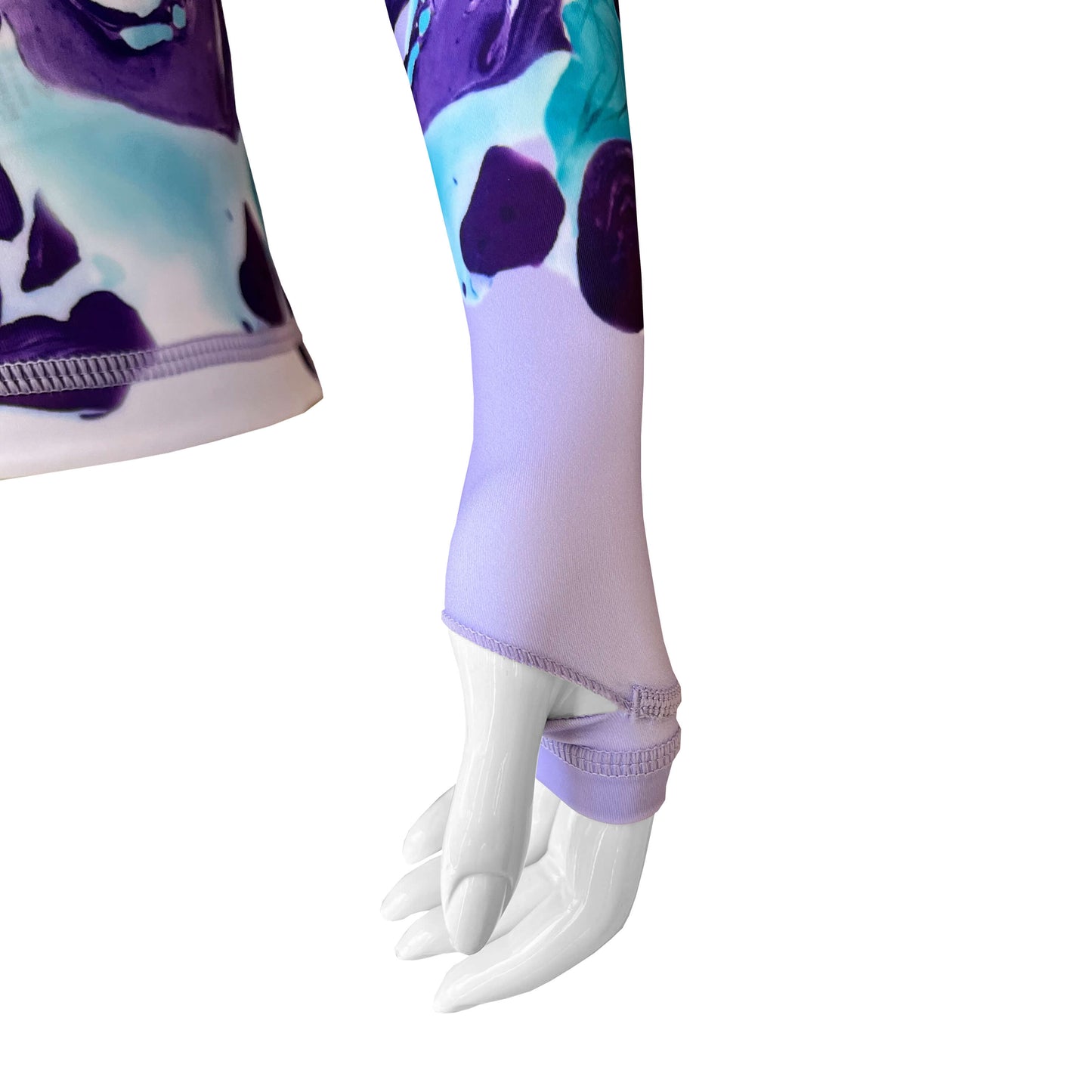 Long Sleeve Rash Guard for Women UPF 50+ | Art - Marble Dusk