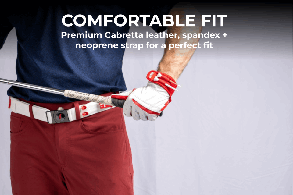 THE BYRD GOLF GLOVE ∞ Black/Red