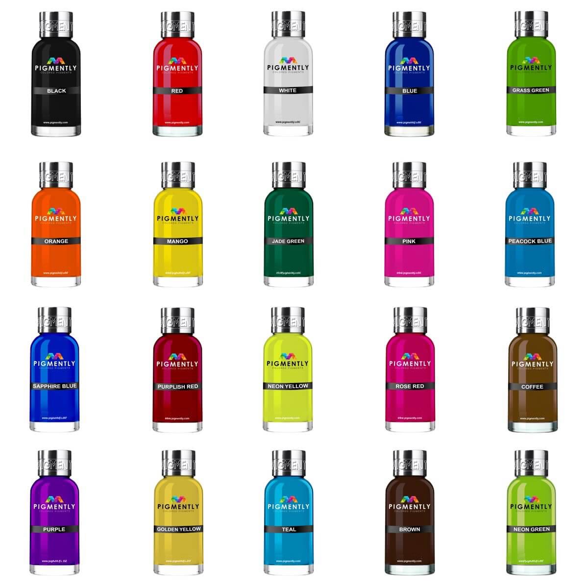 20-Color Bundle of Epoxy Resin Dyes