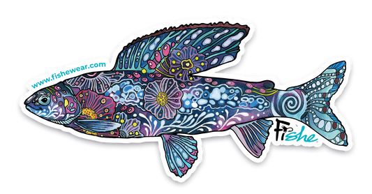 Enchanted Grayling Sticker