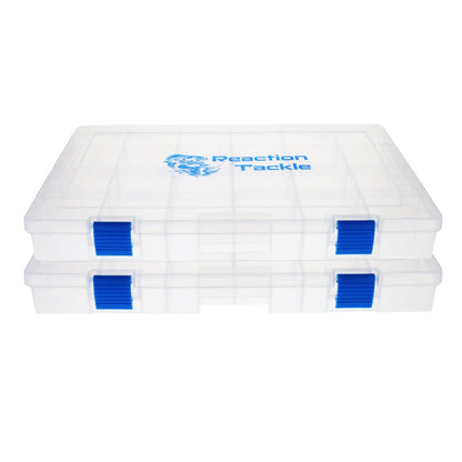 Reaction Tackle Basic Tackle Tray- Affordable, Lightweight Design with 2 Secure Clips
