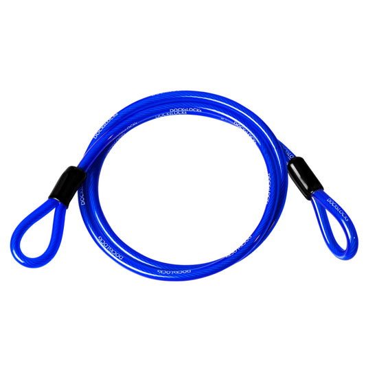 DocksLocks® Anti-Theft Weatherproof Straight Security Cable with Looped Ends (5', 10', 15', 20' or 25') | SendIt Sailing