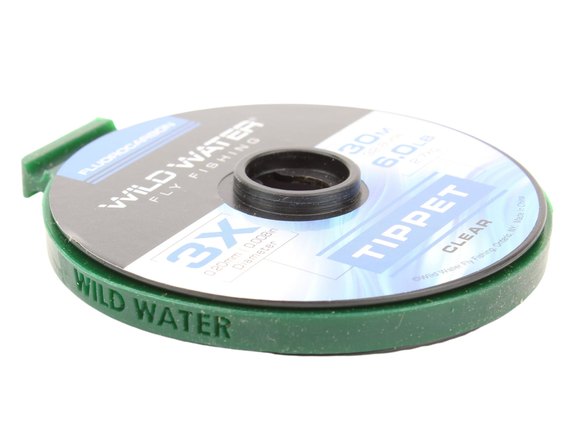 Wild Water Fly Fishing Fluorocarbon Tippet Spool 3X, 30m | SendIt Sailing