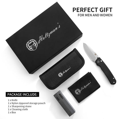 The Loyalist Folding Pocket Knife Giftset for Men and Women (Sand and Black)