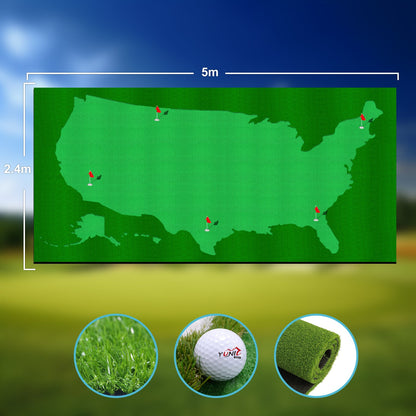 Golf Putting Green (16ft, Style US Map)