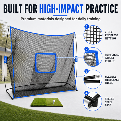 Golf Practice Net - Surface Wall (10ft x 7ft)