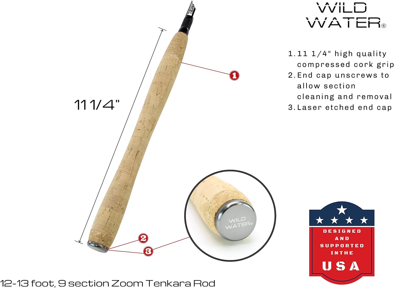 Wild Water Tenkara Zoom Fly Fishing Kit 12-13 ft Rod | SendIt Sailing