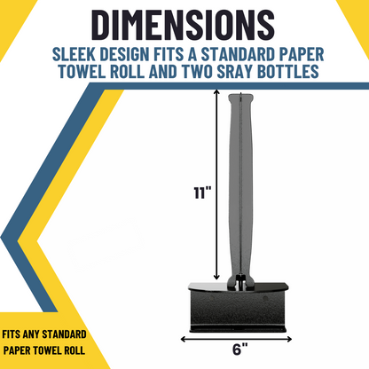 Vertical Paper Towel/Spray Bottle Holder