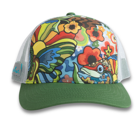 Boho Bass Abstract Trucker Hat