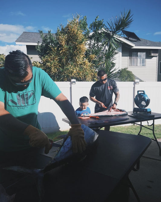 Hawaiian Fish Flag Black Dri Fit T-Shirt (Adult/Keiki)