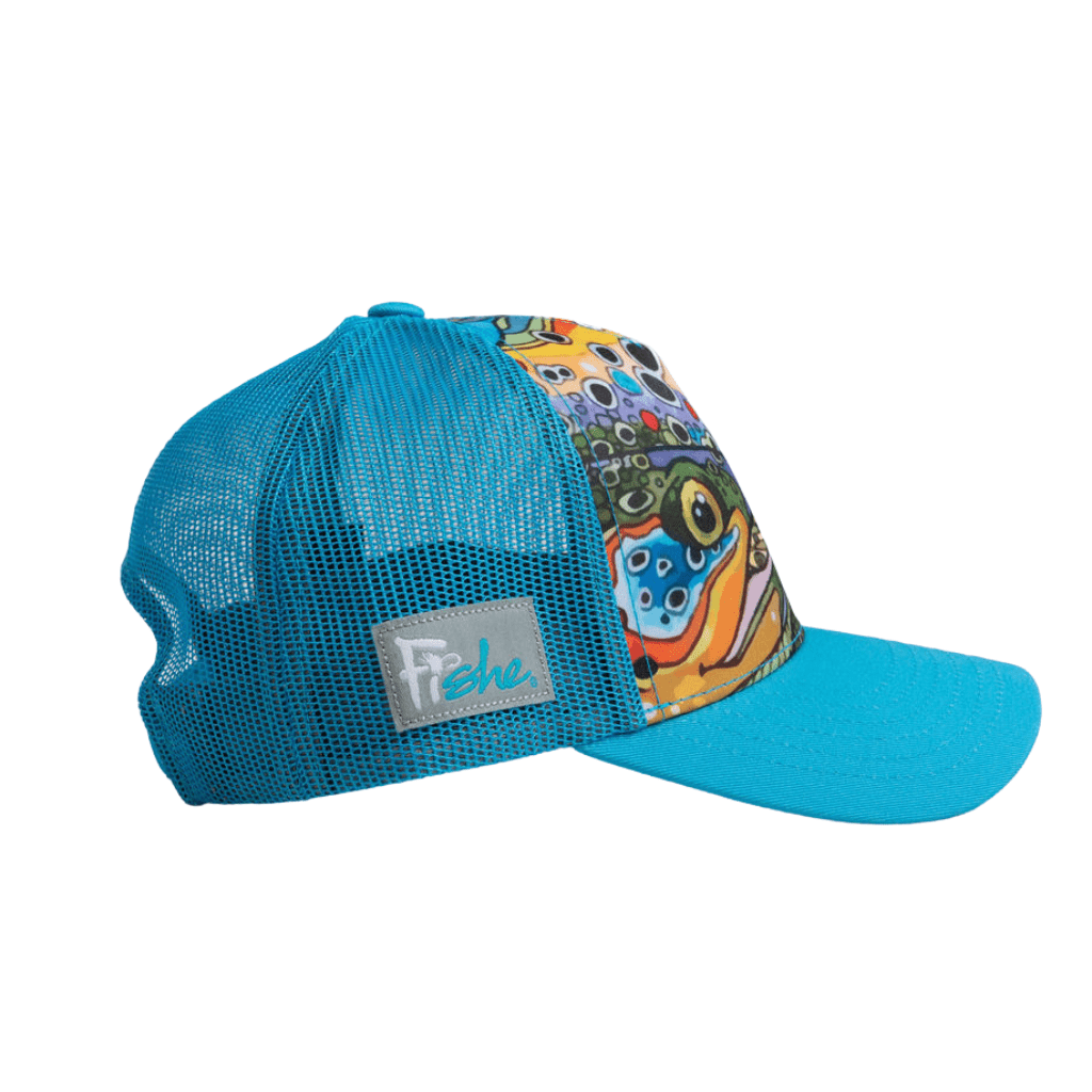 Unbound Brown Abstract Trucker Hat