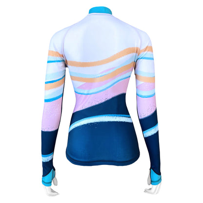 Long Sleeve Rash Guard for Women UPF 50+ | Art - Sandy