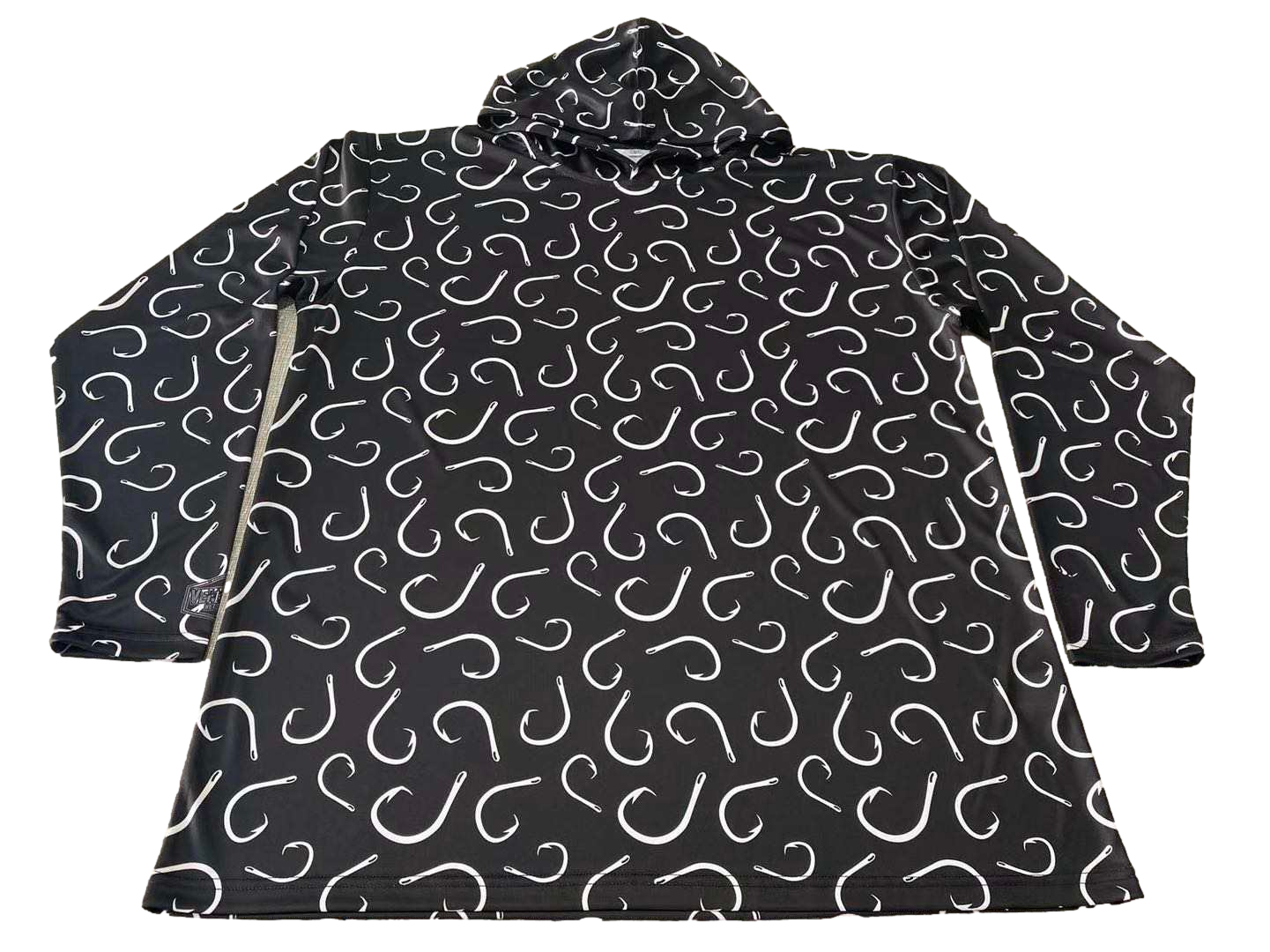 Hooked Black Dri Fit Hoodie (Adult/Keiki)