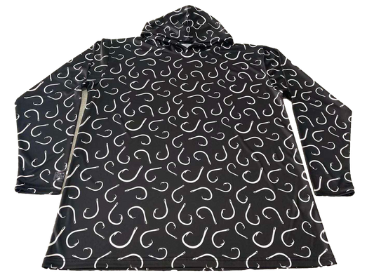 Hooked Black Dri Fit Hoodie (Adult/Keiki)