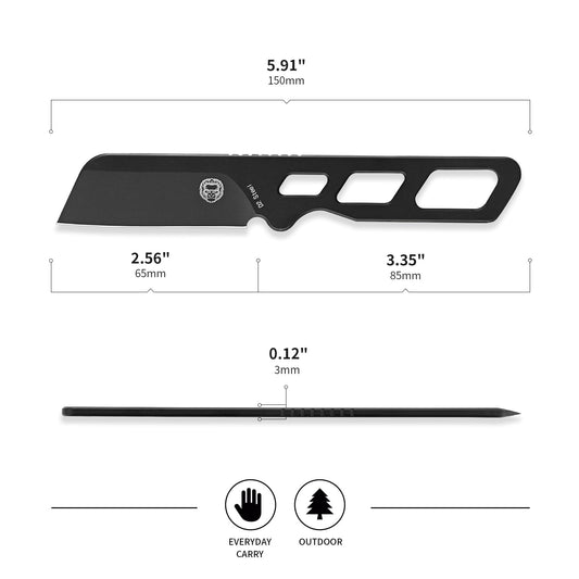 "THE RAZOR BACK" SURVIVAL NECK KNIFE