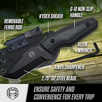 The Grey Tanto Neck Knife Giftset for Outdoors
