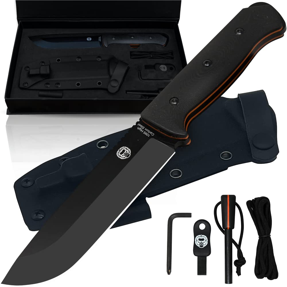 The Bushwhacker D2 Steel Bushcraft Survival Knife Gift Set (Selection)