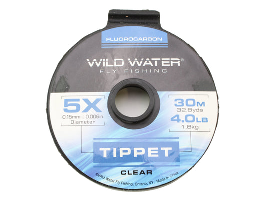 Wild Water Fly Fishing Fluorocarbon Tippet Spool 5X, 30m | SendIt Sailing