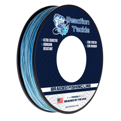 Reaction Tackle BRAIDED IN THE USA Fishing Line- 4X- NEW