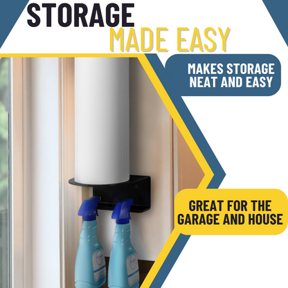 Vertical Paper Towel/Spray Bottle Holder